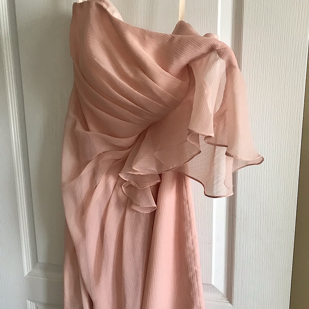 Formal cocktail or occasion dress.